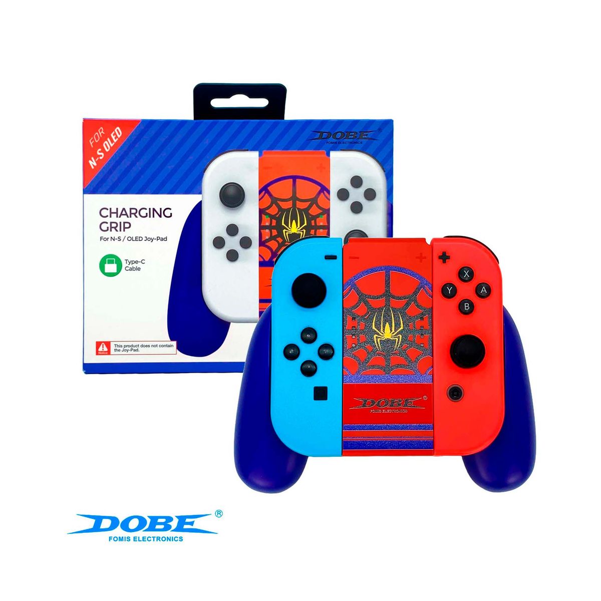 DOBE - Handgrip Joy Con Para Nintendo Switch Fat y Oled Azul