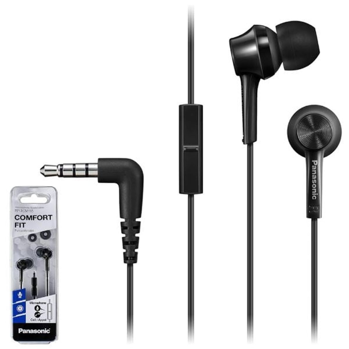 PANASONIC - Audífonos in Ear Panasonic RP-TCM115 Negro