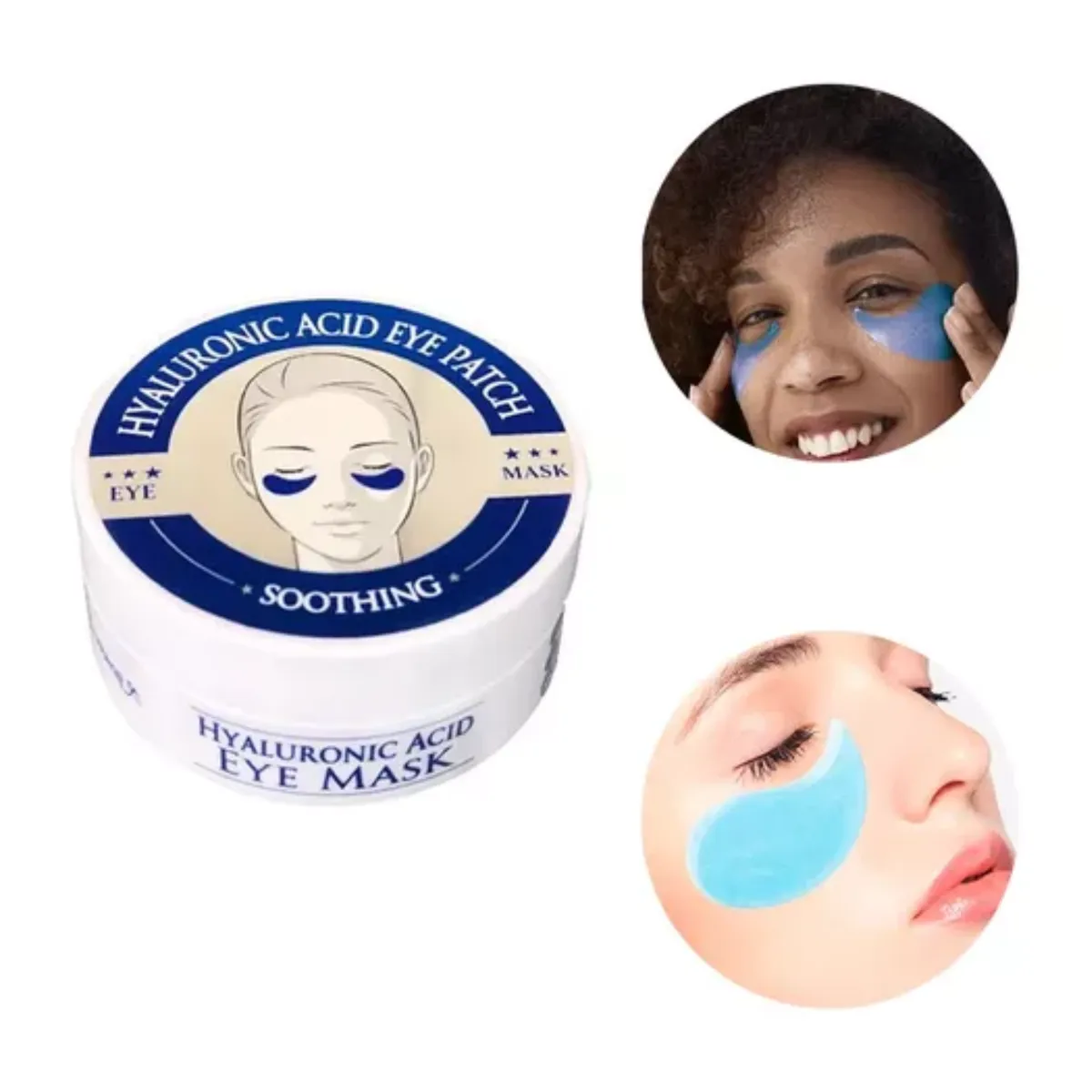 WOKALI - Parches Para Contorno De Ojos De Ácido Hialurónico