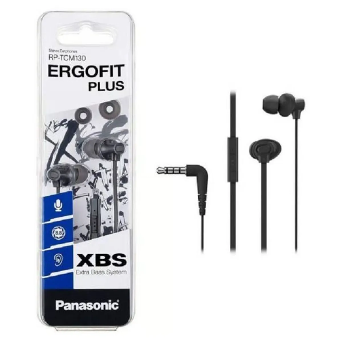 PANASONIC - Audífonos Intrauditivos Panasonic RP-TCM130 CMicro Negro