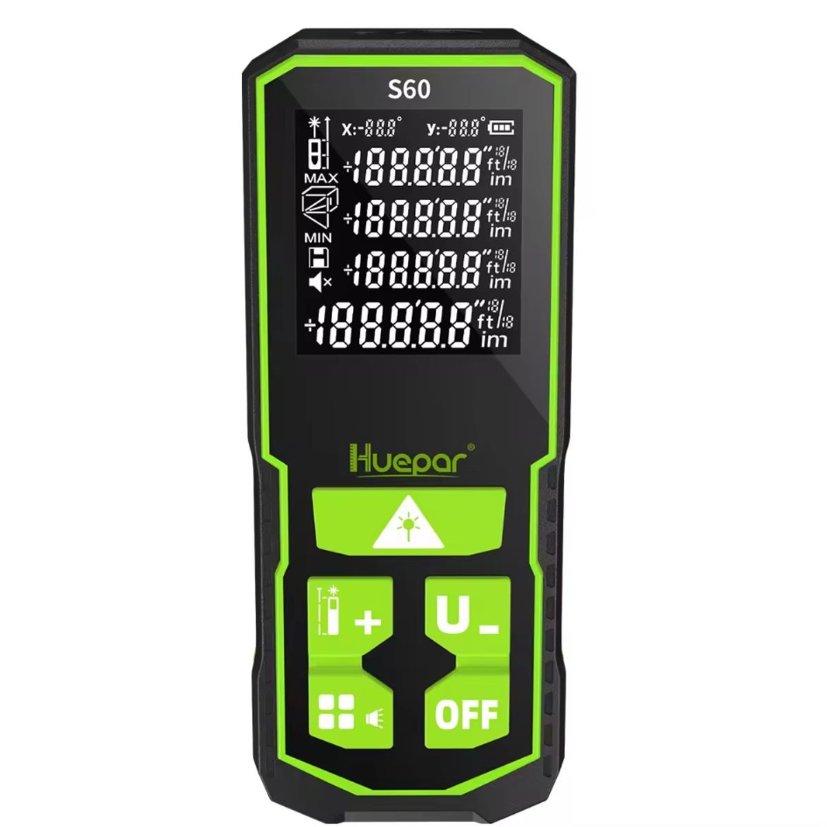 HUEPAR - Medidor de distancia Láser Huepar S60 60m LCD Recargable