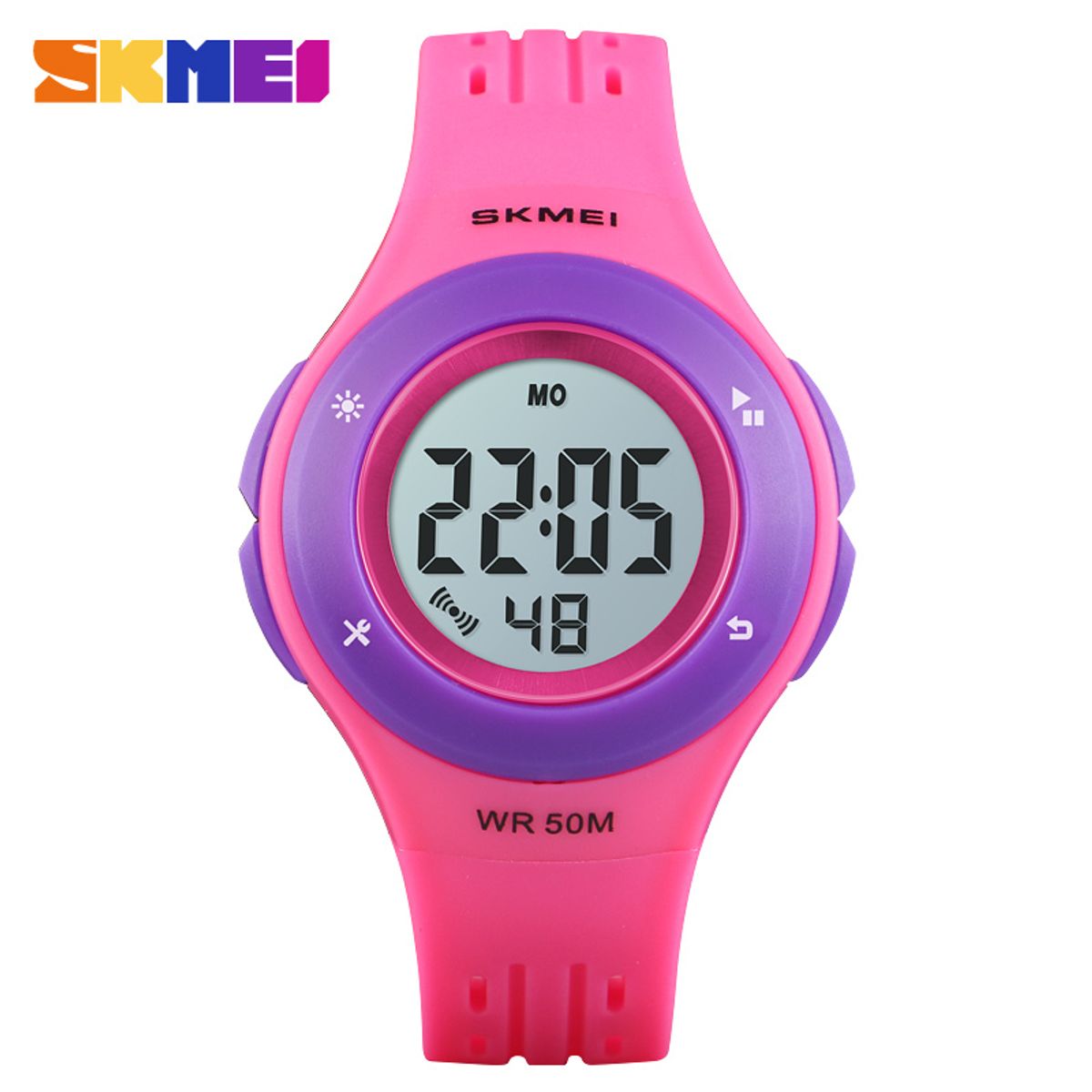SKMEI - Reloj Skmei 1455 con luces para niñas_.