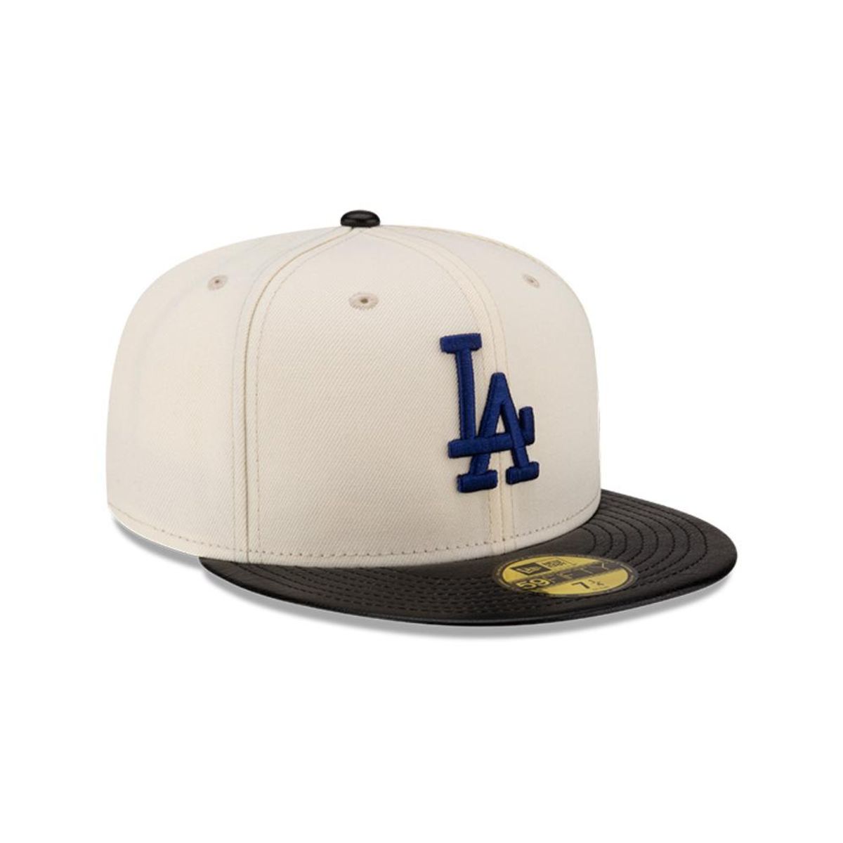 NEW ERA - Gorra 59Fifty MLB Los Angeles Dodgers Leather Visor White