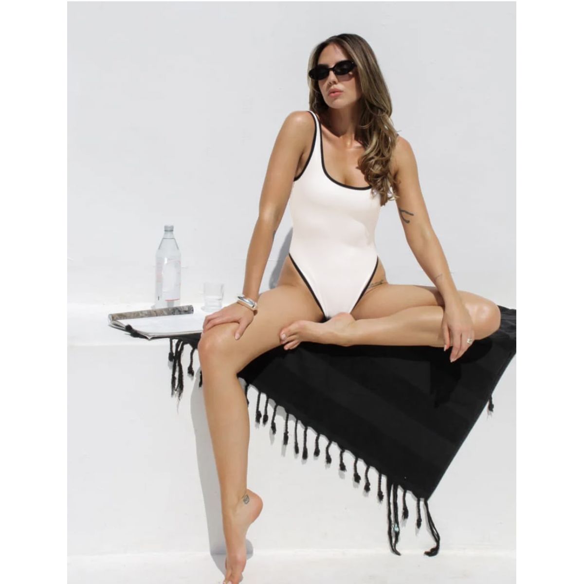 SOLARY - Ropa de Baño Básico Blanco