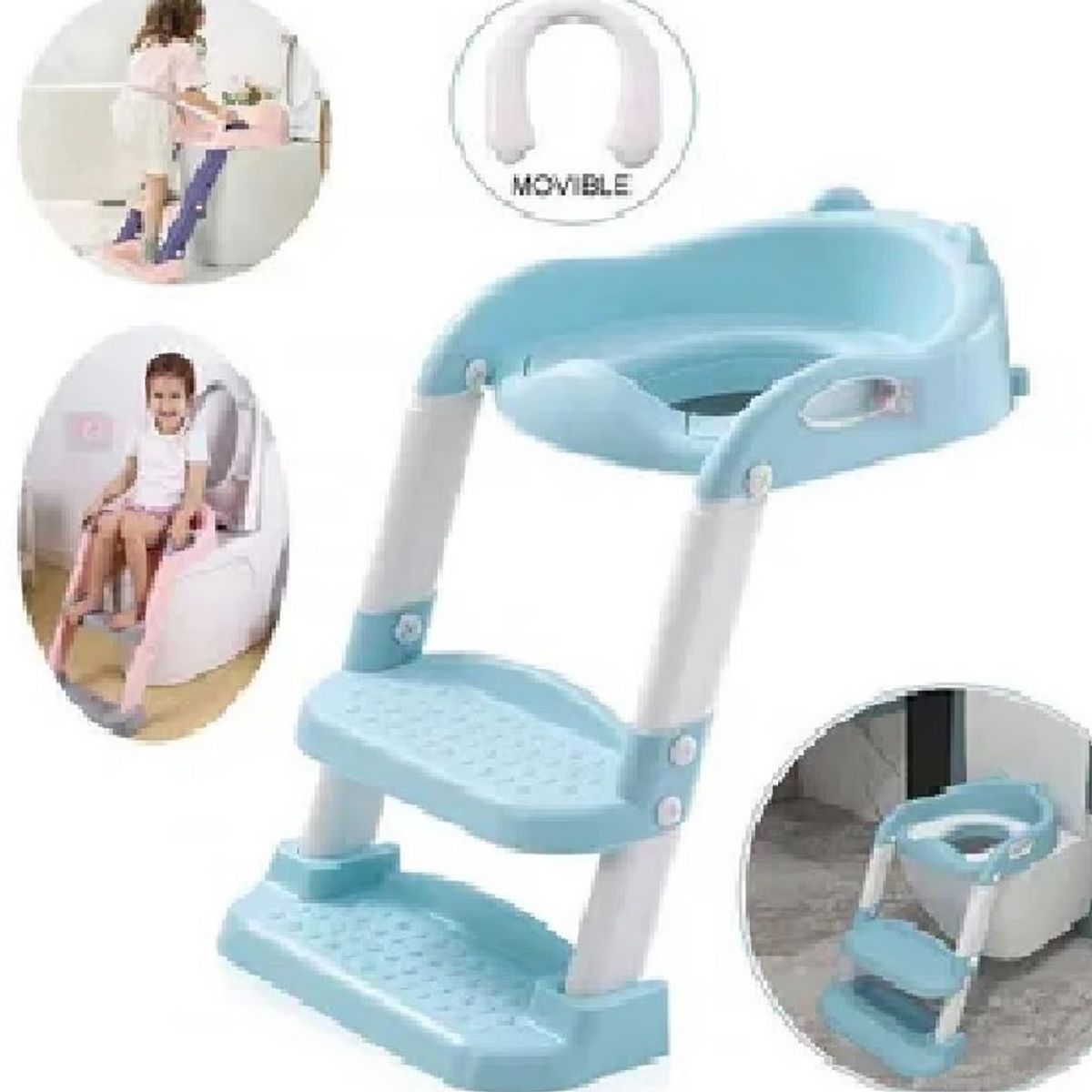 GENERICO - Asiento de Entrenamiento Con Escalera Plegable Para Niños