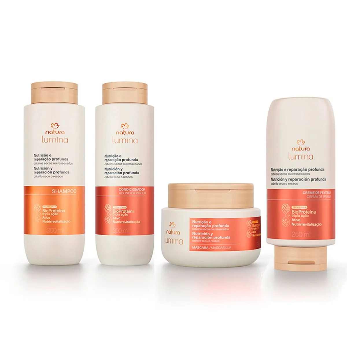 NATURA - Kit Lumina nutrición y reparación Shampoo con Acc Mascara Capilar y CPP