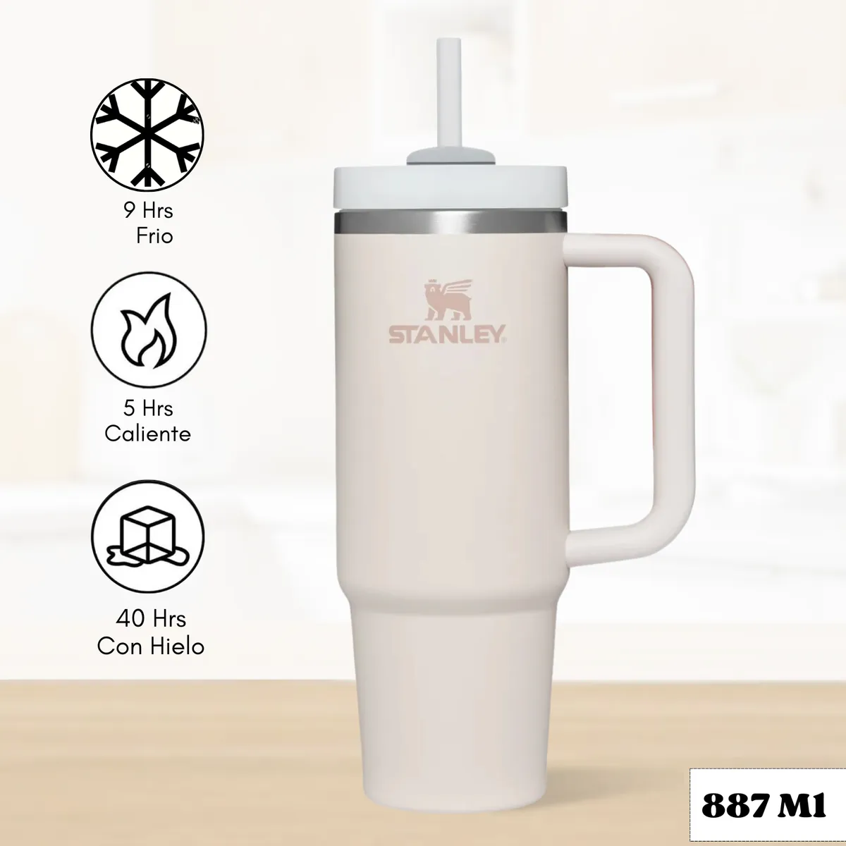 STANLEY - Quencher H20 Adventure Rose Quartz Stanley 887 Ml