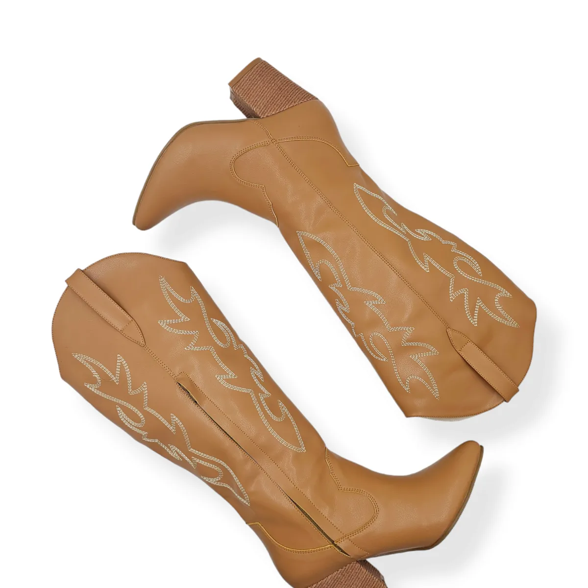 LB LIBBY CALZADOS Y ACCESORIOS - BOTAS TEXANAS PARA MUJER COLOR CAMEL