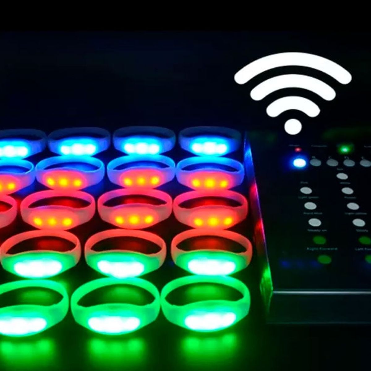 GENERICO - Pulsera led ritmica por 6 unidades