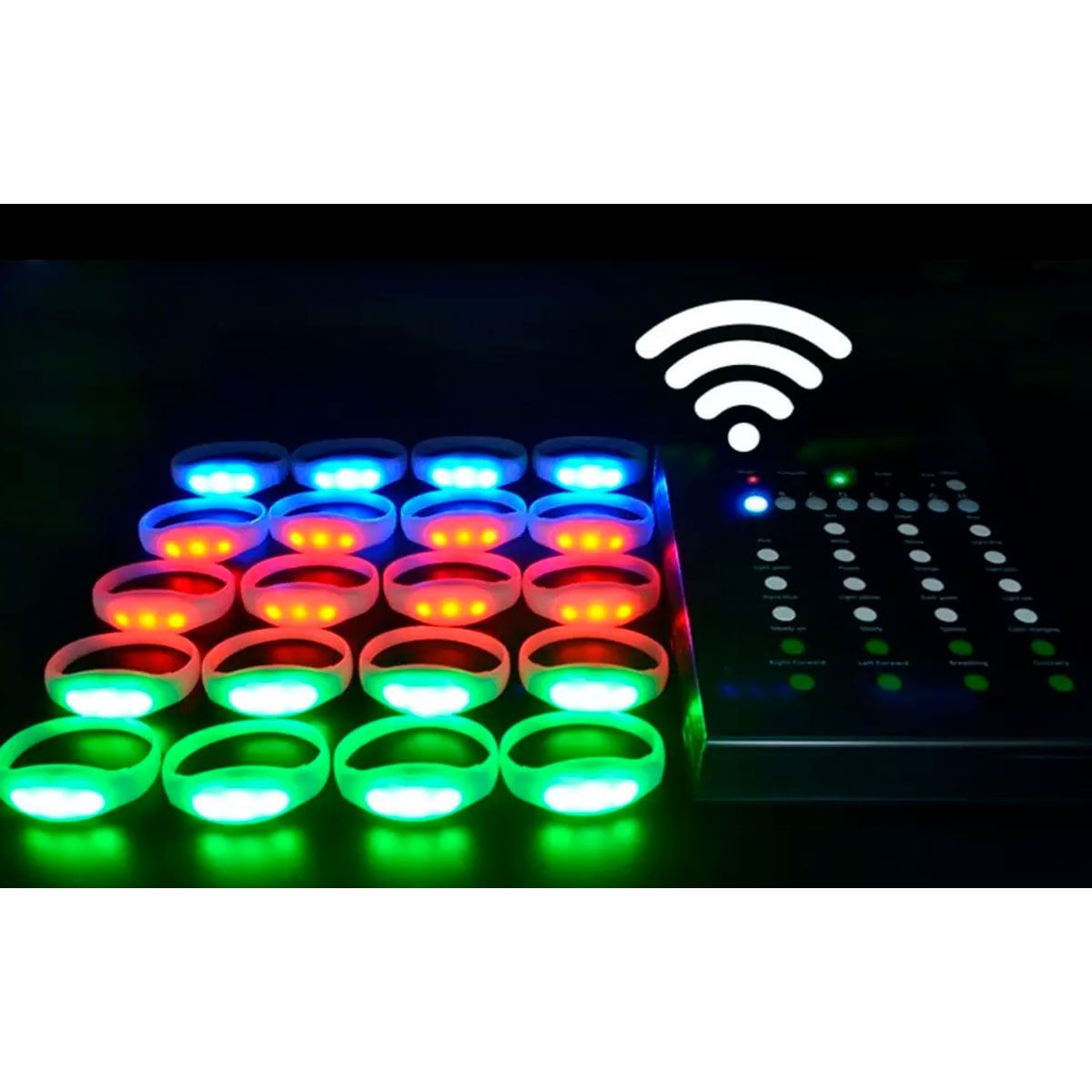 GENERICO - Pulsera led ritmica por 6 unidades