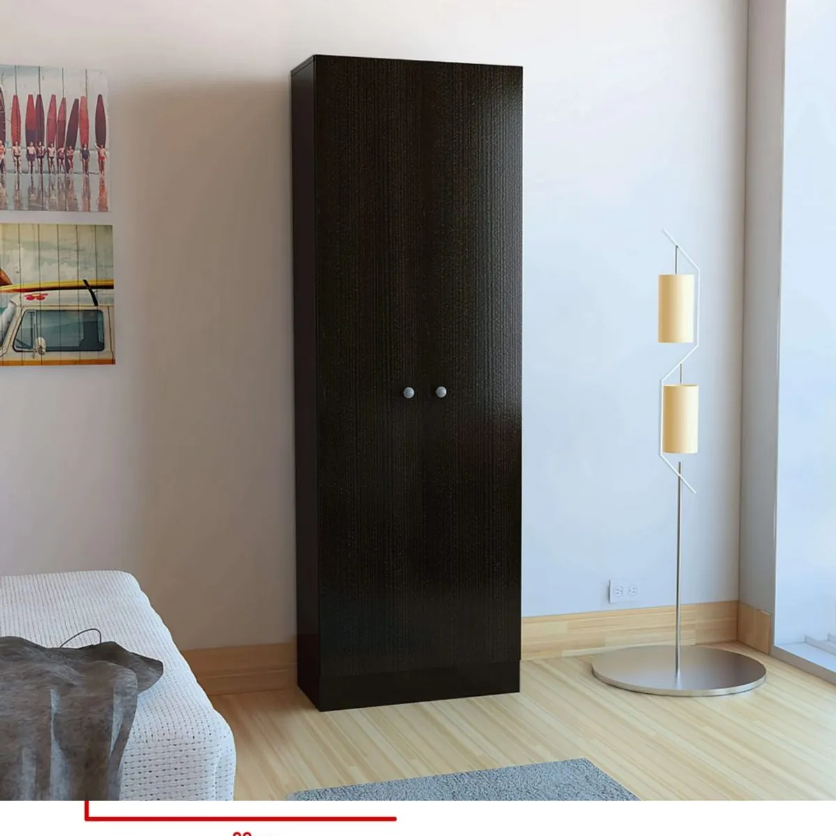 NACION MUEBLES - ROPERO ISABELLA COLOR NEGRO NM