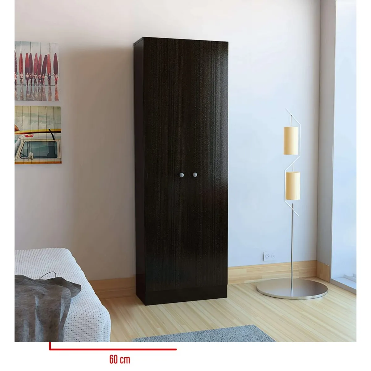 NACION MUEBLES - ROPERO ISABELLA COLOR NEGRO NM