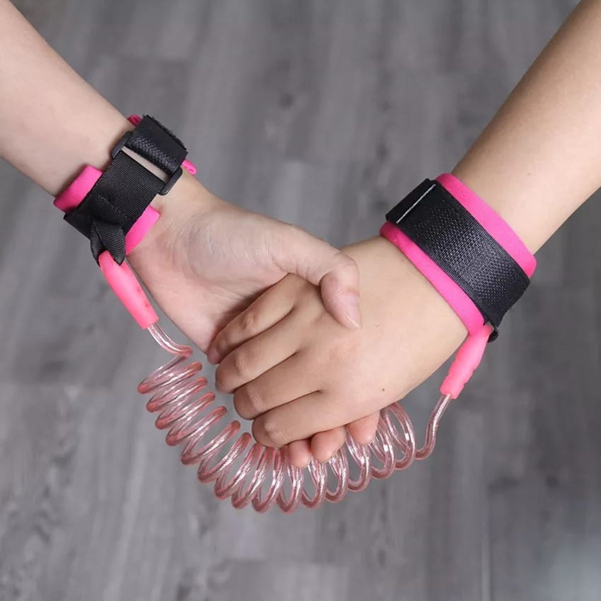 GENERICO - Pulsera Seguridad Anti Perdida Rosado Para Niños