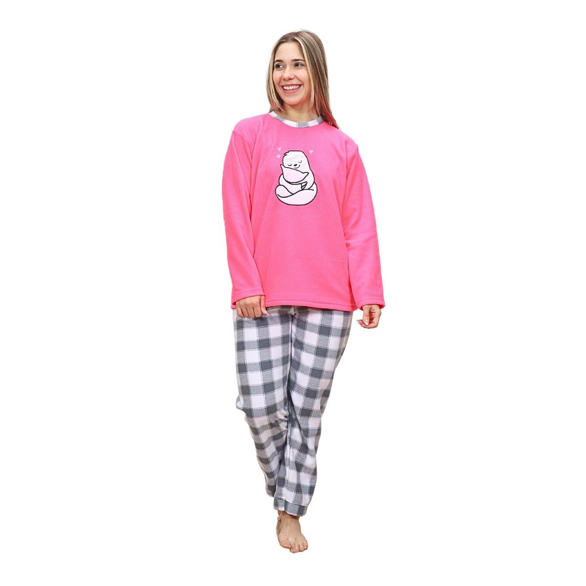 GENERICO - Pijama Micropolar Cute Sloth Bear - Inga Pijamas