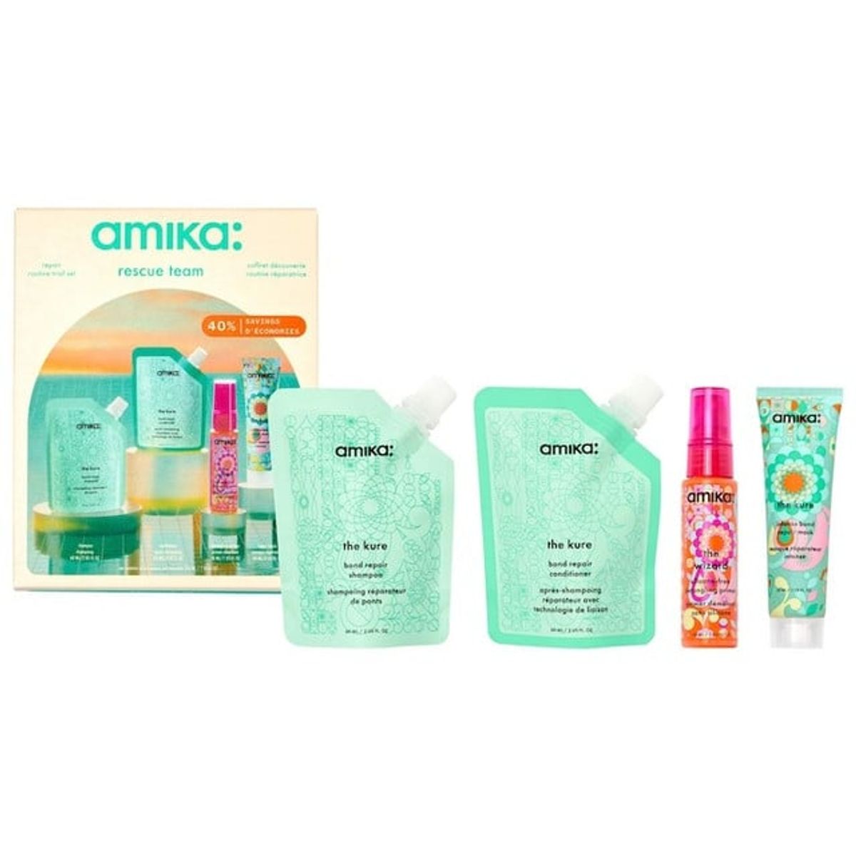 AMIKA - Pack Reparador Kure 4pc Amika