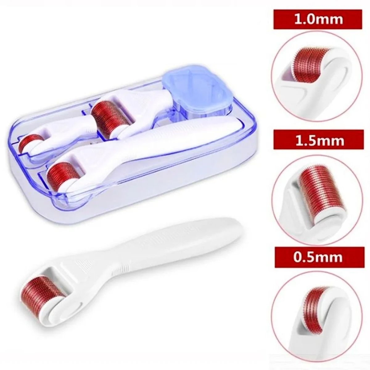 OEM - Derma Roller 4 En 1 Masaje Facial Con Micro Agujas Anti Edad Cabello