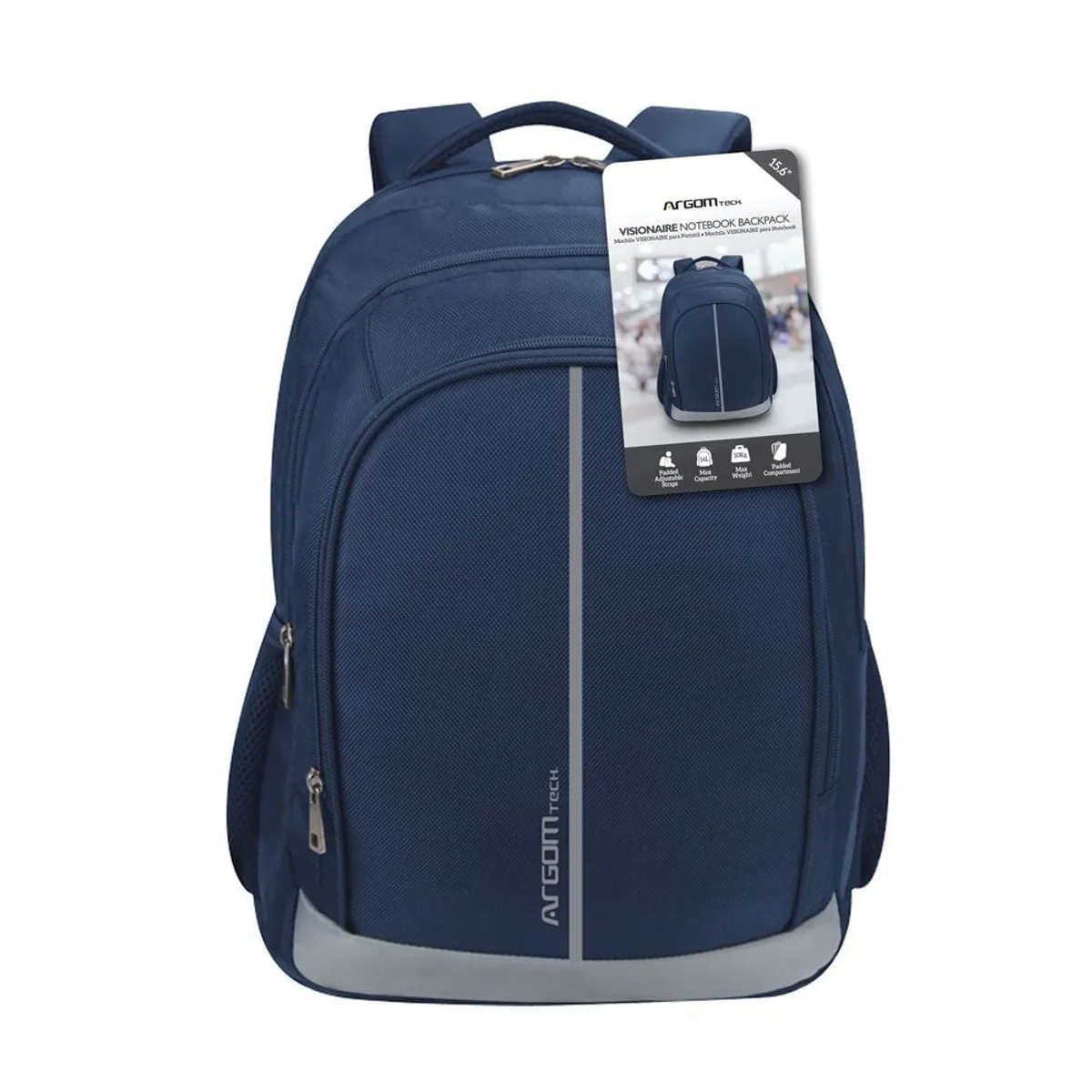 ARGOMTECH - MOCHILA VISIONAIRE 15,6 PULGADAS AZUL