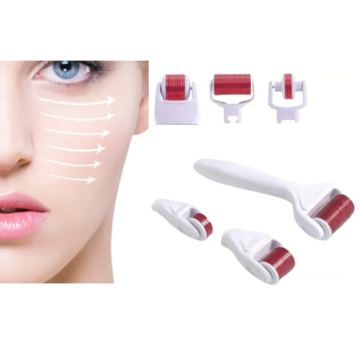 OEM - Derma Roller 4 en 1 Micro Agujas Renovación Celular Piel Cabello