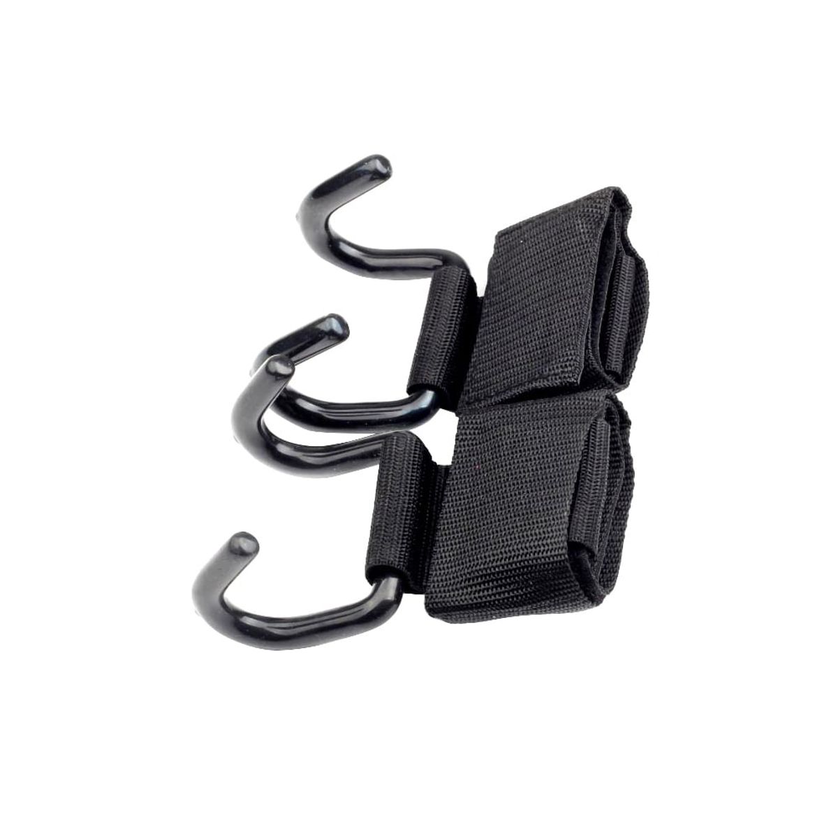 GENERICO - Straps para Levantamiento de Peso Muerto Negro Con Fierro