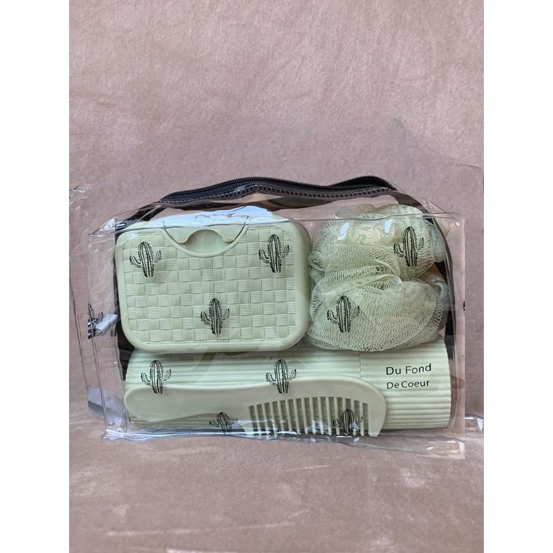 GENERICO - Bolsa de Aseo Personal Kit Viajero x 4pcs