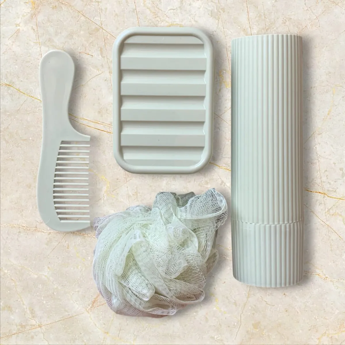 GENERICO - Bolsa de Aseo Personal Kit Viajero x 4pcs