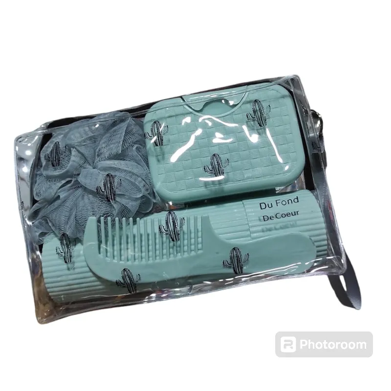 GENERICO - Bolsa de Aseo Personal Kit Viajero x 4pcs