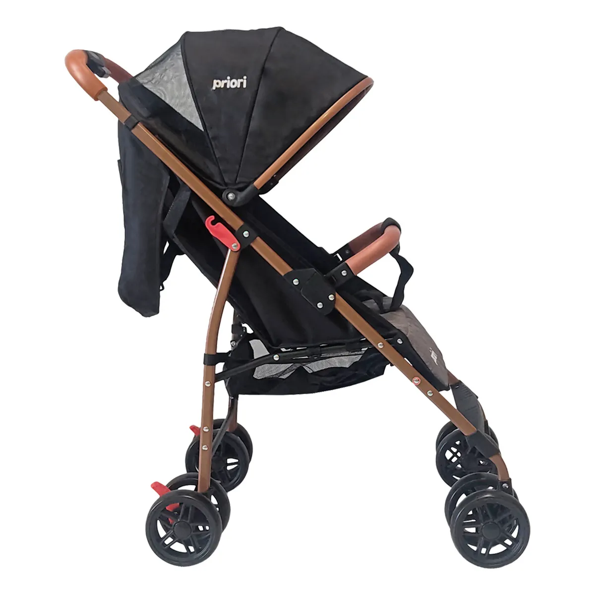 PRIORI - Coche Paseador Para Bebe Multiposiciones Priori Park Negro