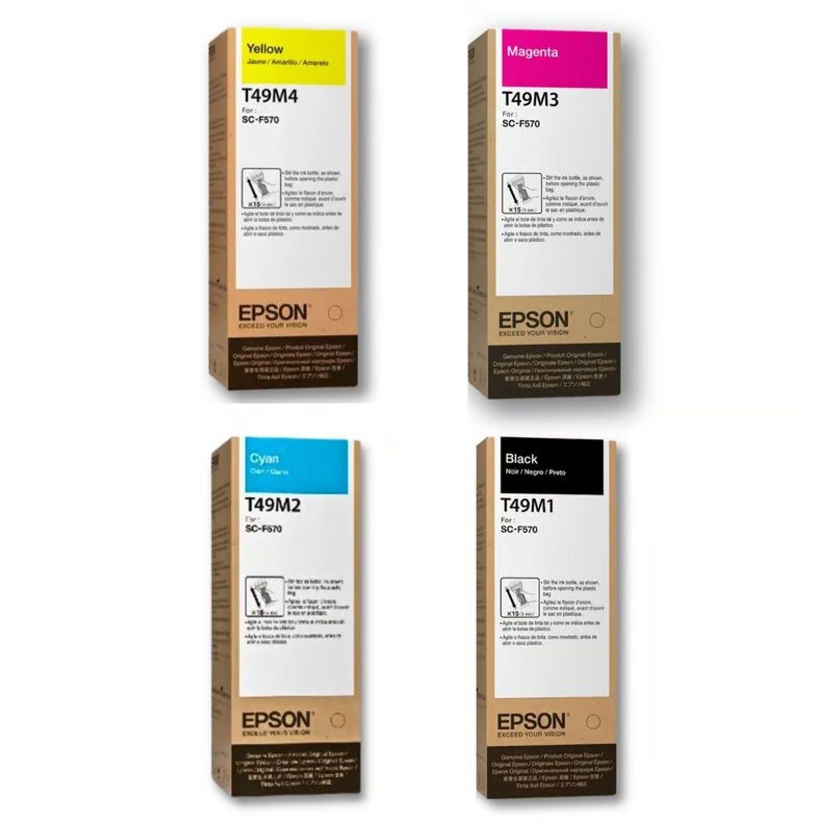 EPSON - PACK  TINTA = (T49M1 + T49M2 + T49M3 + T49M4 100% ORIGINAL)