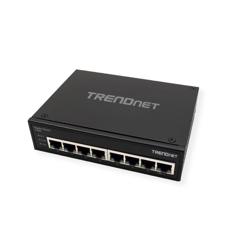 TRENDNET - SWITCH INDUSTRIAL TRENDNET DE 8 PUERTOS GIGABIT P/N: TI-G80
