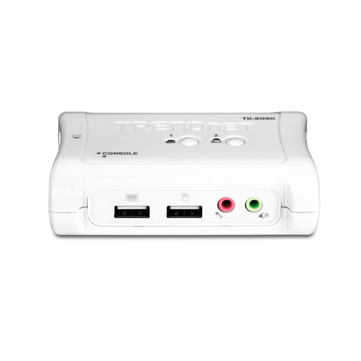 TRENDNET - SWITCH KVM TRENDNET DE ESCRITORIO 2 PUERTOS VGA/USB/AUDIO P/N: TK-209K