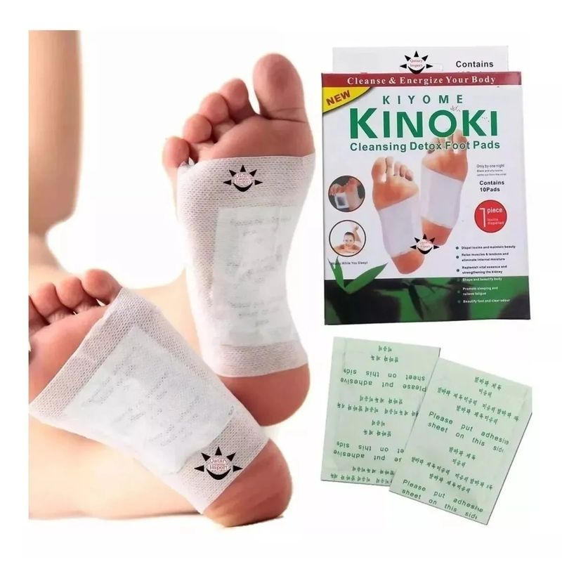 OEM - KINOKI Parches Desintoxicante para Pies caja de 10 unidades