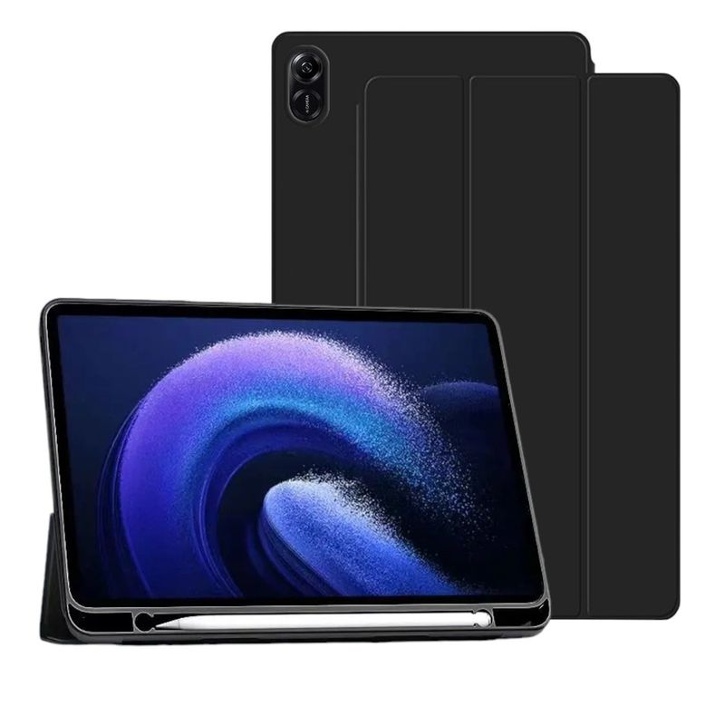 FUNDAANTIGOLPES - Funda Smart Cover con Porta Lapiz para Tablet Honor Pad X9 Negro