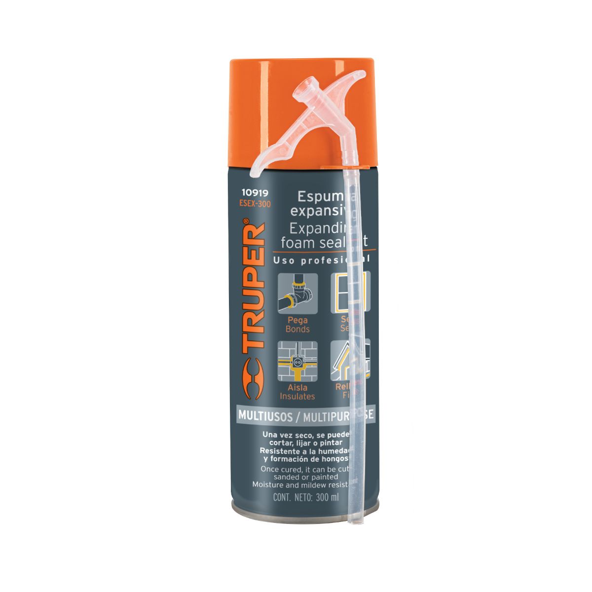 TRUPER - Espuma Expansiva 300ml de Poliuretano TRUPER 10919