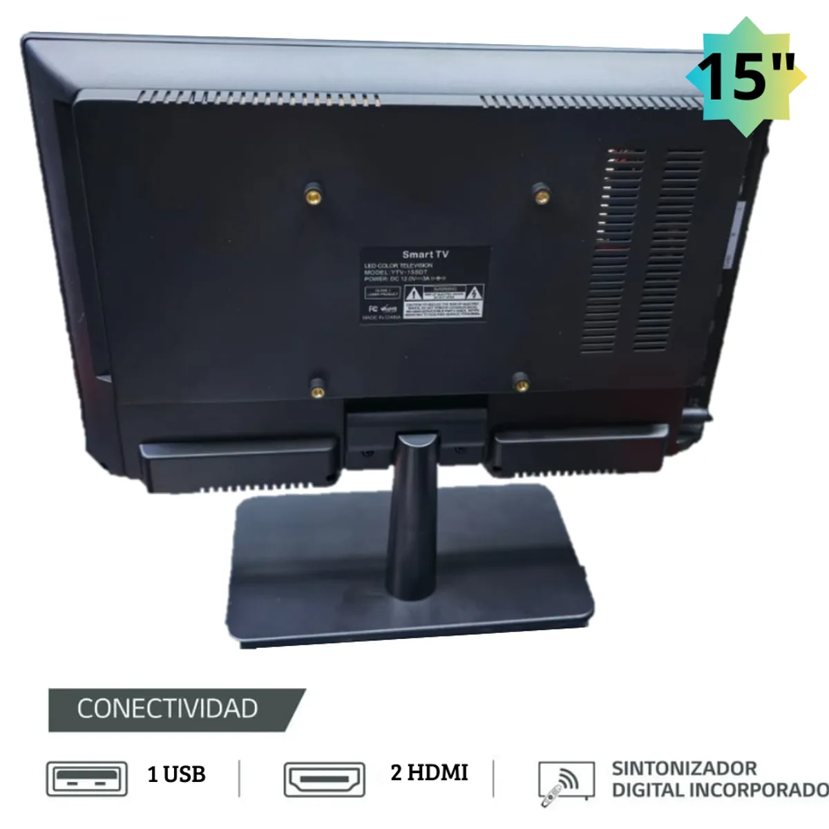 GENERICO - Televisor Yuntel YTV-15sdt Smart Tv Led 15 Wifi Android 12