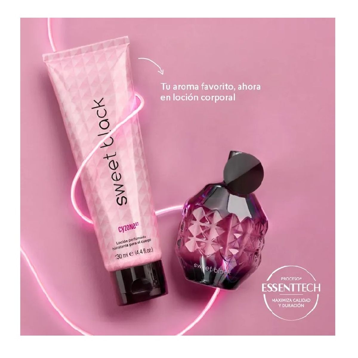 CYZONE - Perfume Sweet Black + locion  Cyzone