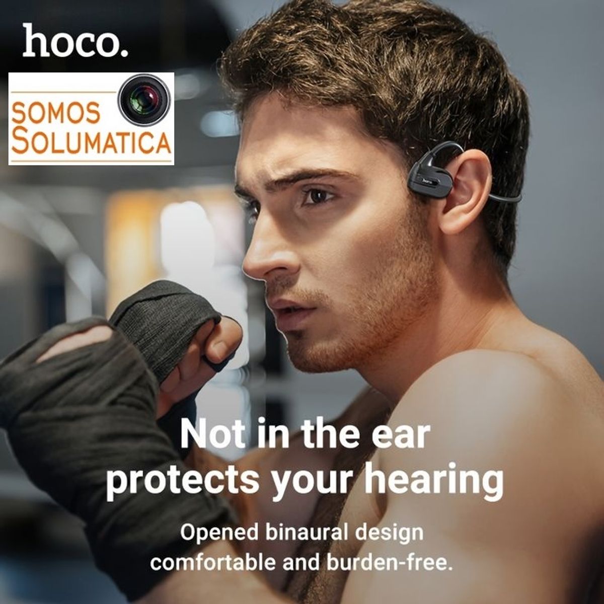 HOCO - Audífono Bluetooth Conducción Osea - 8 Horas De Música - Hoco