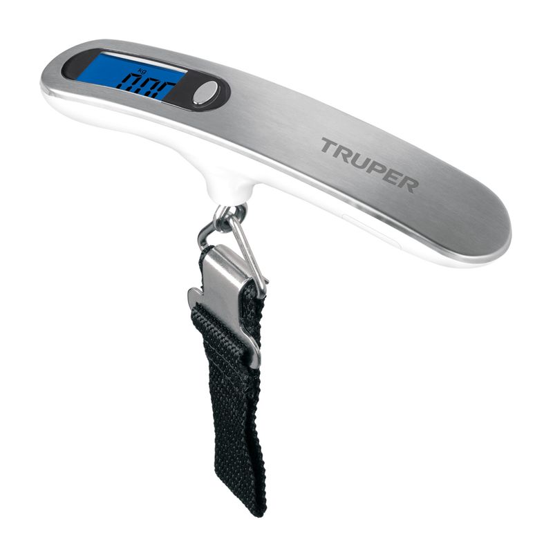 TRUPER - Balanza electrónica para equipaje maletas 50kg portatil Truper