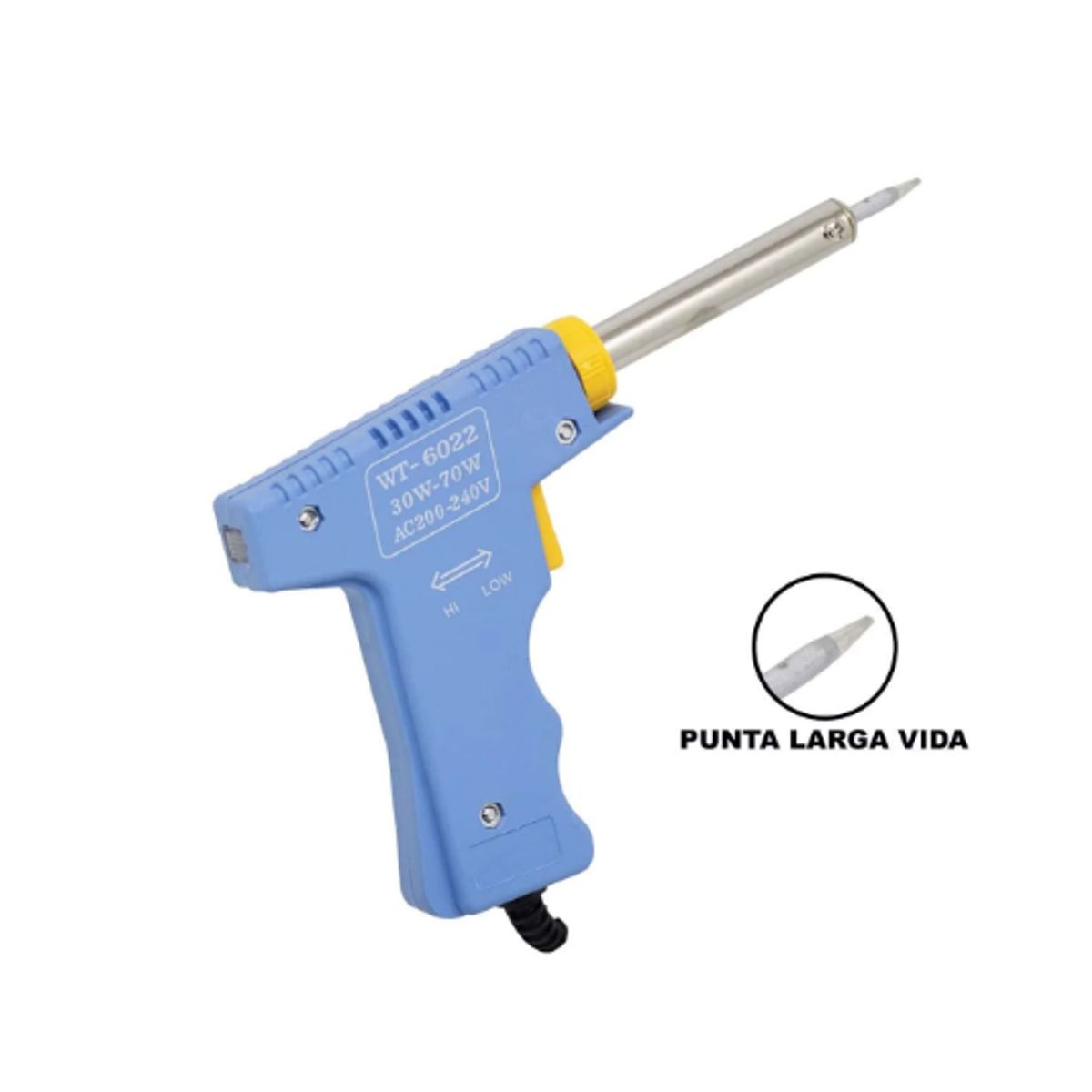 WESTOR - Cautin Tipo Pistola Celeste 30W70W WT-6022 WESTOR