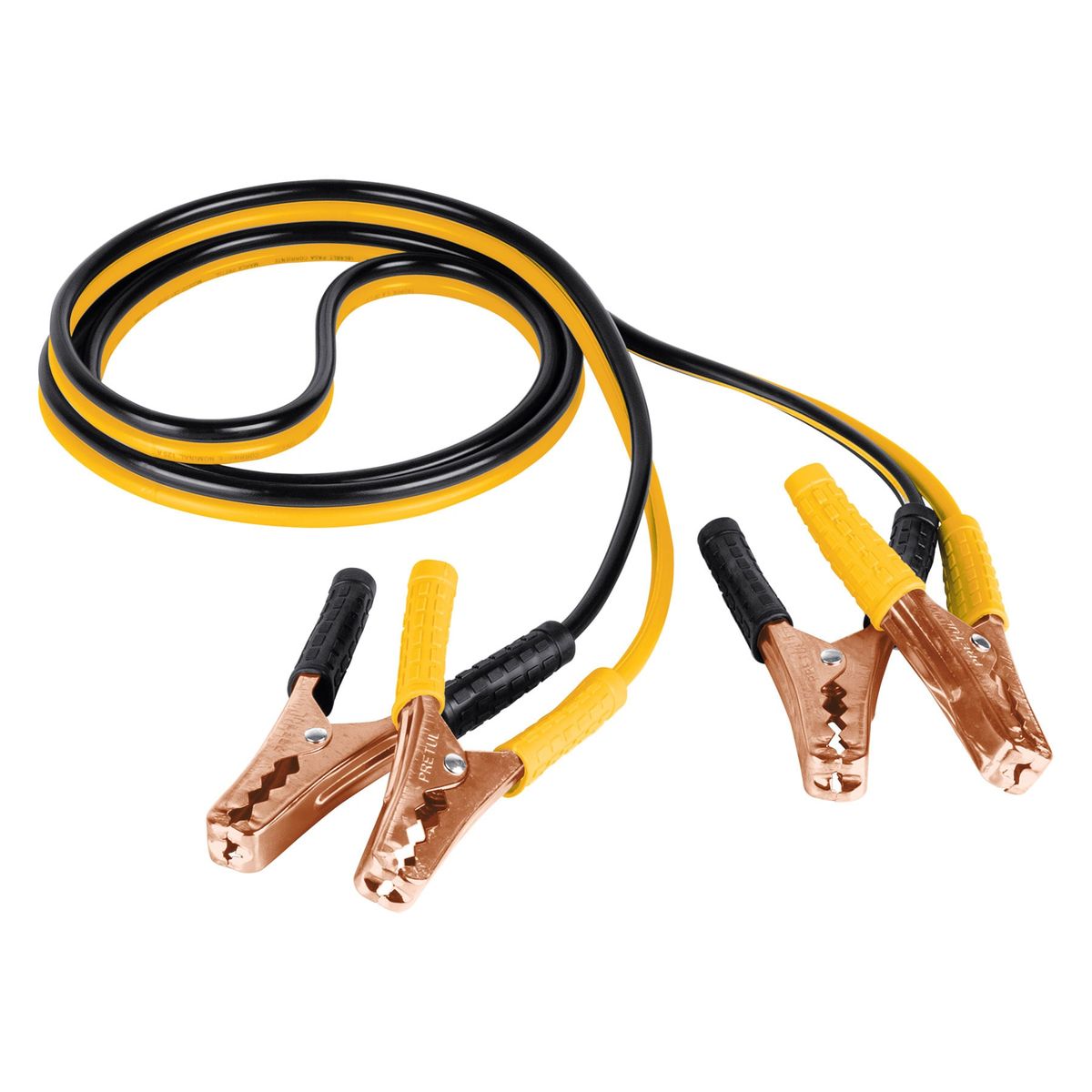 PRETUL - Cables pasa Corriente 25m 125A 10AWG con funda Pretul