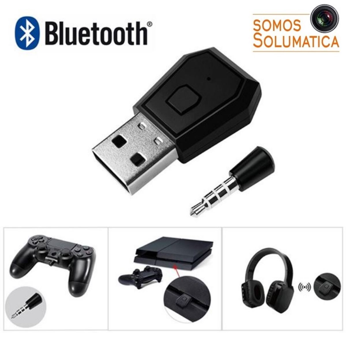 GENERICO - Adaptador Bluetooth Usb - para PS4 - Receptor Con microfono