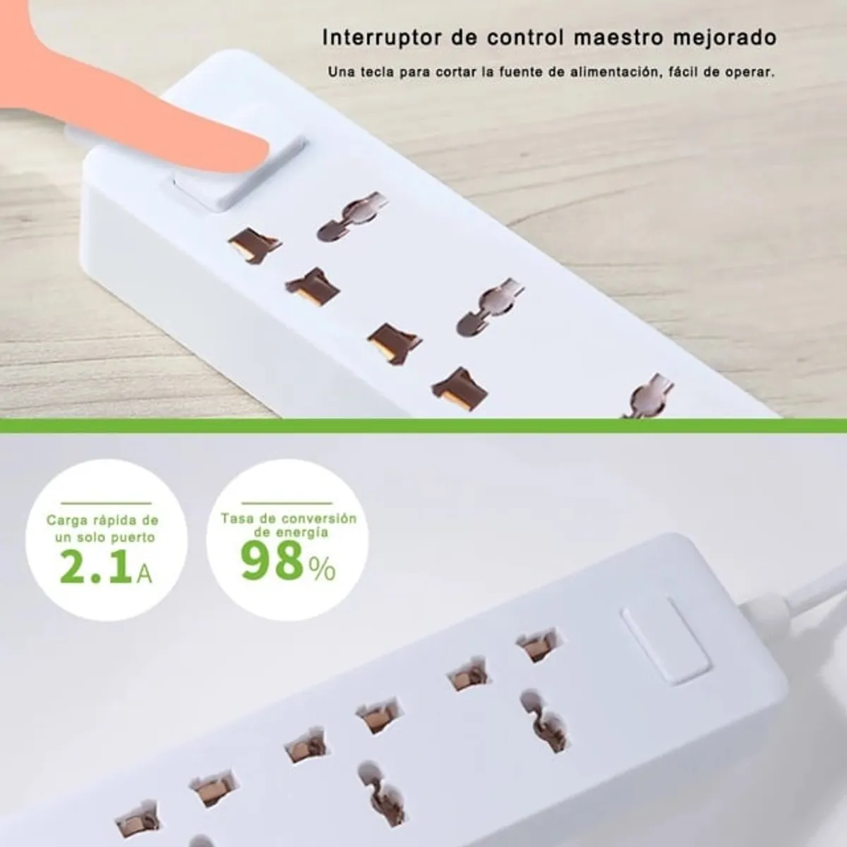 REMAX - Extensión de corriente y USB Remax RU-S2