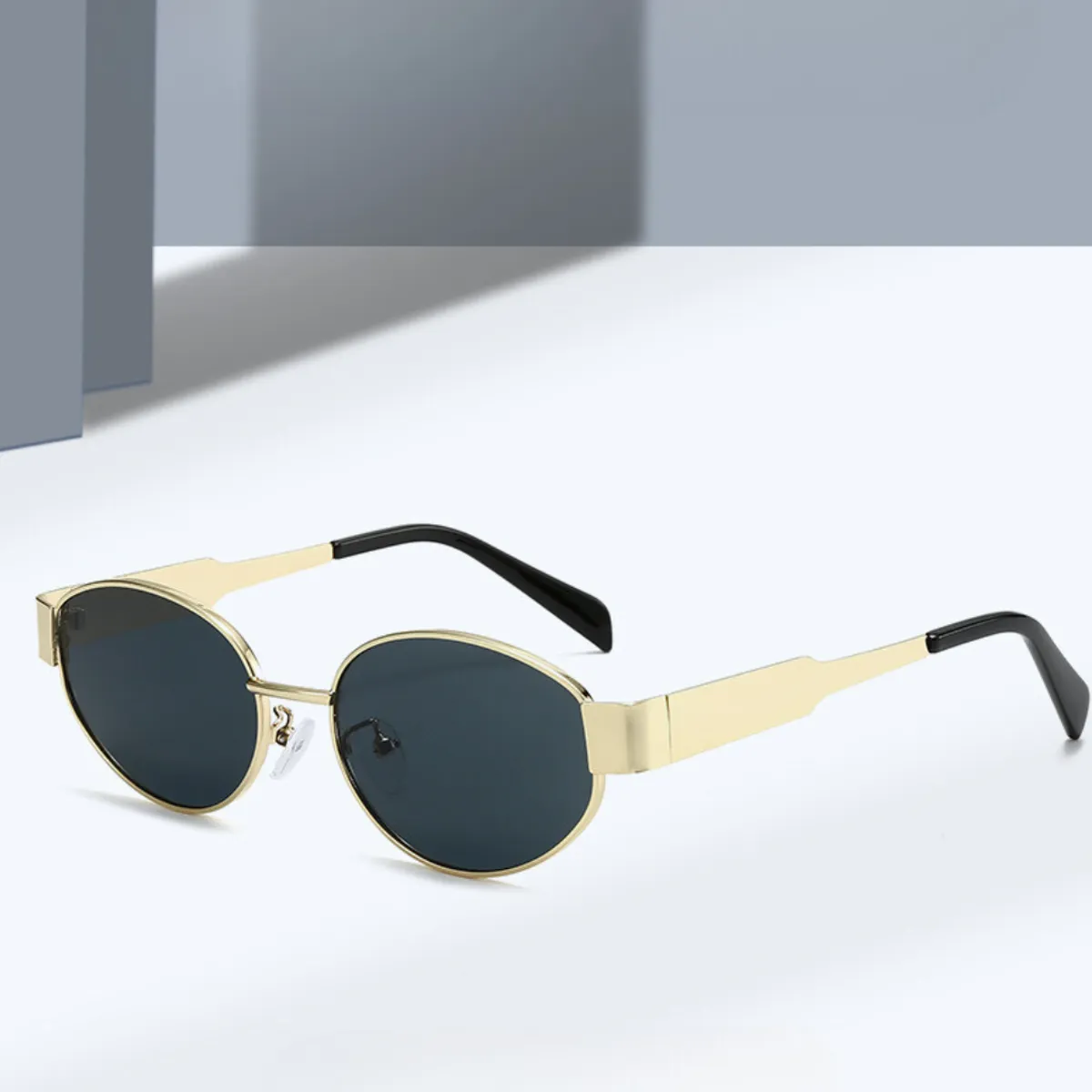 KAST PE - Gafas Lentes de Sol Runway Negro y Dorado Incluye estuche