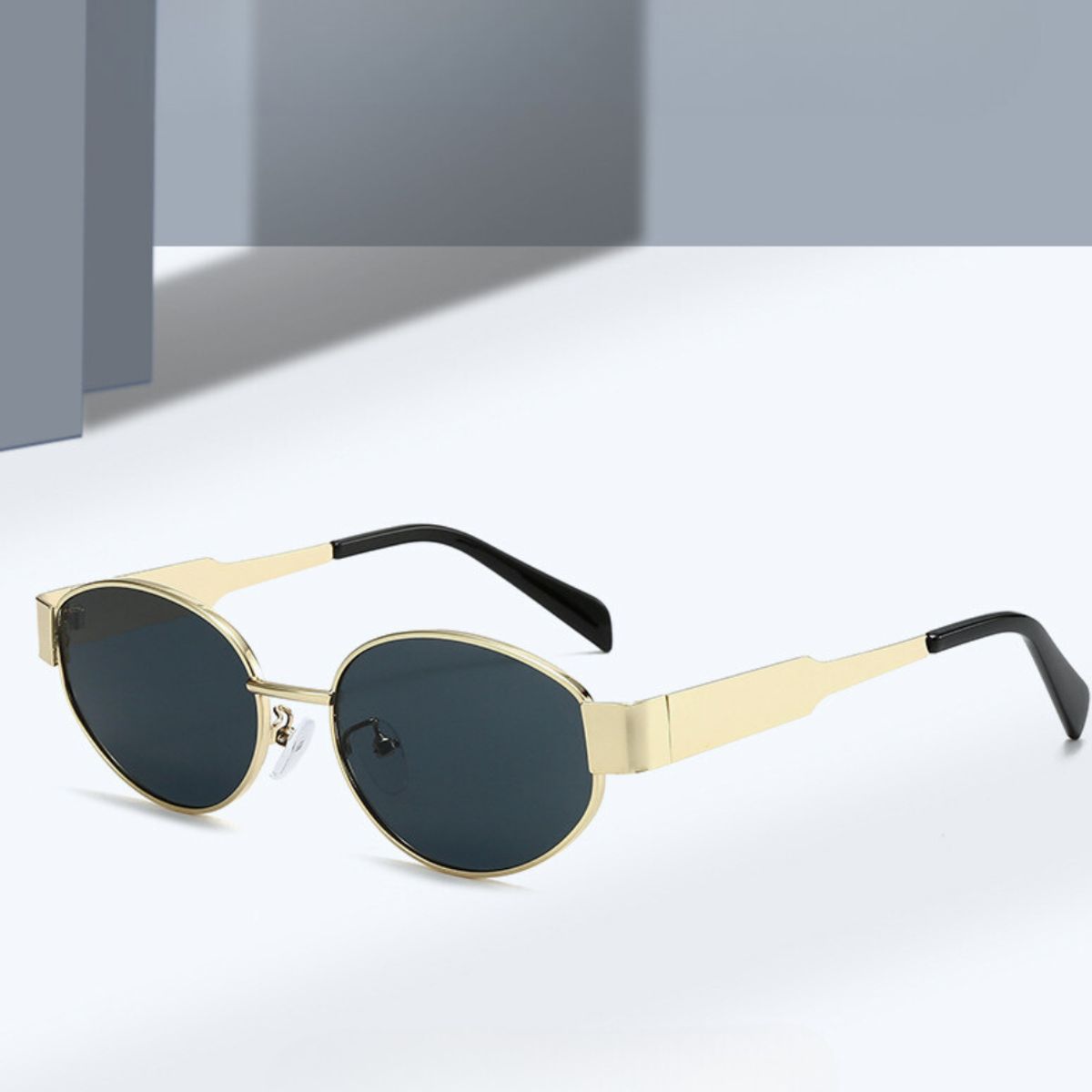 KAST PE - Gafas Lentes de Sol Runway Negro y Dorado Incluye estuche