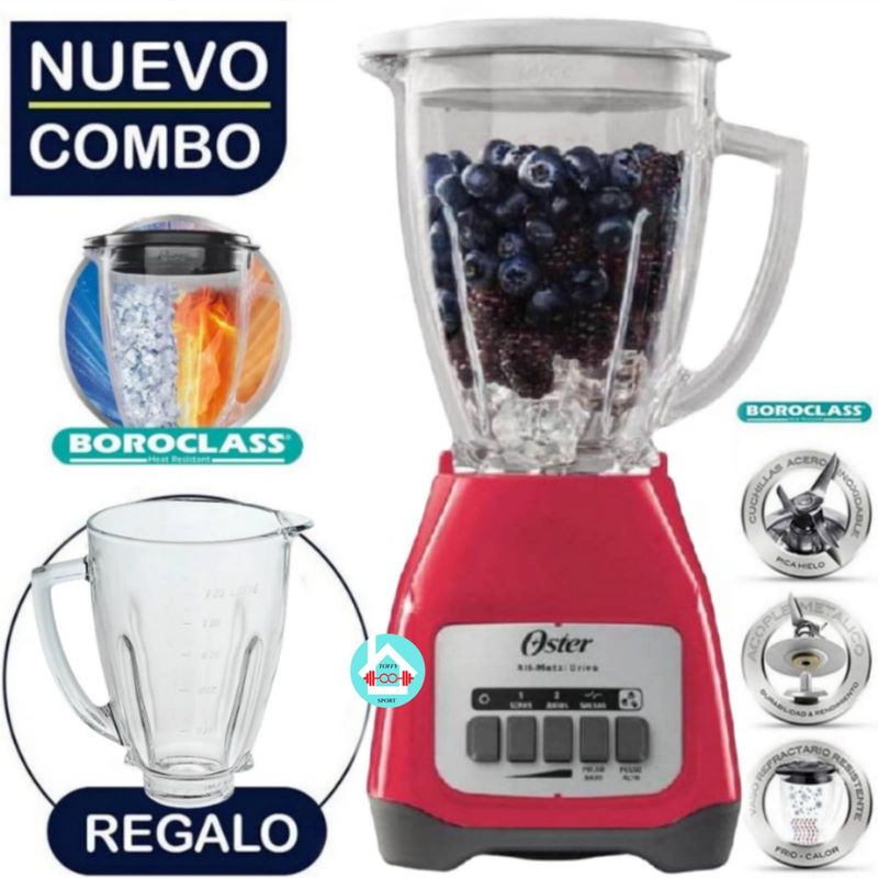 OSTER - Licuadora de 2Vel BLSTKAG-MPB + Vaso de repuesto