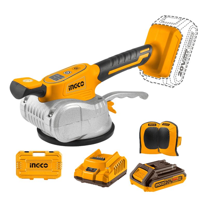 INGCO TOOLS - Ventosa vibradora para mayolica 20v Ingco
