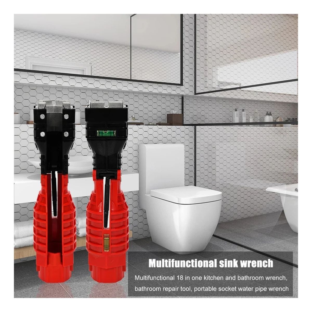 OEM - Multiusos Llave de Gasfiteria 18 en 1