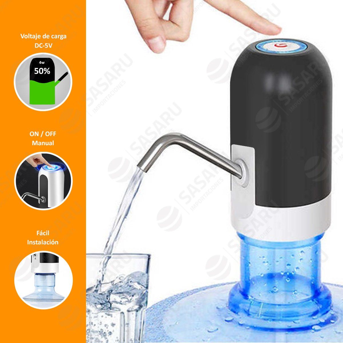 GENERICO - Dispensador de Agua Automático Recargable