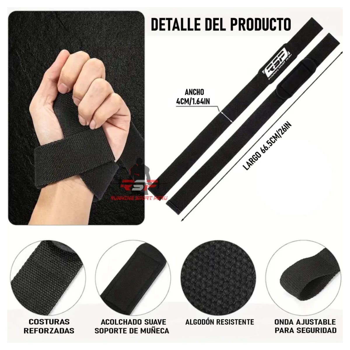 RUNNING SPORT PERU - Straps Jaladeras Crossfit Gym Levantamiento RSP
