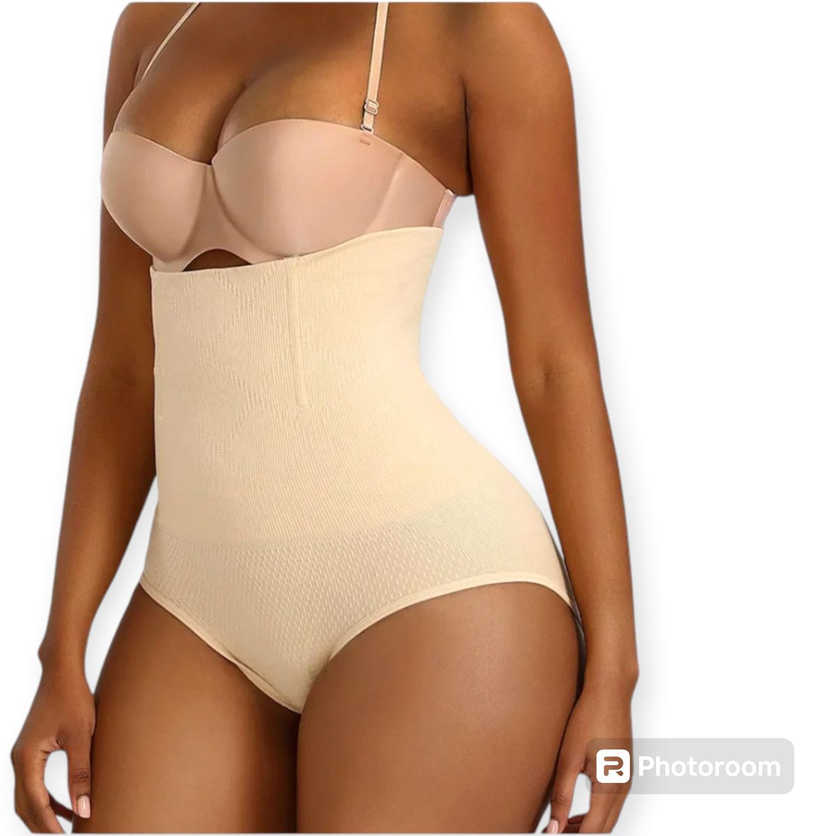 MAXIMA - TRUSA 3 EN 1 MOLDEADORA CINTURA Y LEVANTA COLA, BEIGE TALLA S