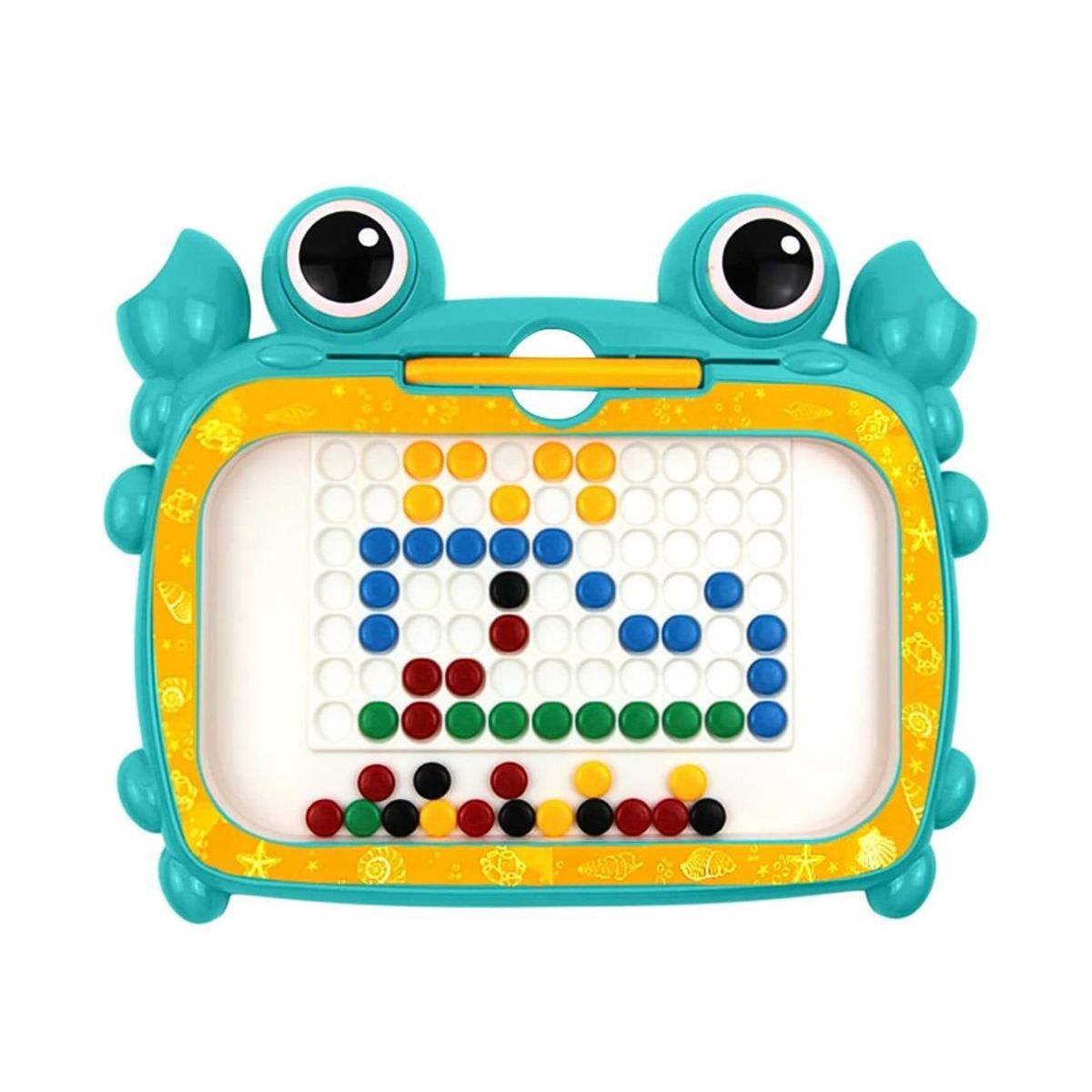 GENERICO - Pizarra Cangrejo de Puntos Magnéticos + Bolígrafo